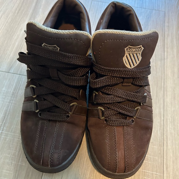 Men's K-Swiss Brown Suede Sneakers, Size 9 - Picture 5 of 10